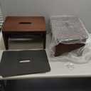 2 Pack One-Step Stool for Adults Seniors, Pre-Installation Extra Wide 31.4" Wooden Step Stool, 500 Lbs Wood Riser with Non-Slip Rubber Surface for Bedroom Bathroom Kitchen (3.5 Inch)