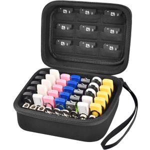Comecase USB Flash Drive Case, Thumb Drive, Memory Card SD SDXC SDHC Card Holder Organizer, Electronic Accessories Storage Bag for SanDisk/SamData/Samsung/TOPESEL/PNY