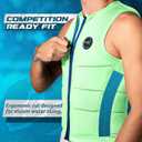 6@t41 Slalom Water Ski Competition Vest Padded Jacket for Slalom & Trick Skiing with Maximum Movement Design, Jacket High-Performance Fit, Small