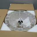 AUTELO 18" Semi Flush Mount Ceiling Light, 3-Light Farmhouse Ceiling Light in Brushed Gold Finish with Drum Fabric Shade, Gold Light Fixtures Ceiling Mount for Hallway Bedroom Kitchen, C2506 BG-18