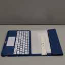 Harvopu Compatible for iPad 11th 10th Generation Case with Keyboard, Folio Cover with Pencil Holder, Multi-Touch Trackpad, 7 Color Backlit, Detachable Keyboard for iPad (A16) 11th/10th Gen (Navy Blue)