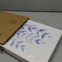 sechars Botanical Plant Canvas Wall Art Minimalist Boho Leaves Painting Pictures Decor Modern Blue Bathroom Decoration (Blue)