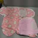 Newwiee 4 Pcs Preemie Baby Swaddle Wrap Adjustable Cotton Preemie Swaddle Blanket for Newborn Boys Girls(Classic Style,Fit for Preemies)