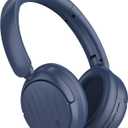 Bluetooth Headphones with Active Noise Cancelling (ANC), Wireless Over Ear Bluetooth Headsets with 35H Playtime, HiFi Stereo Foldable Headphones with Foam Ear Cups for Sports, Travel, Blue