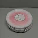Silver Spoons Lava Collection White Hammered Plastic Salad Plates with Blush Mist Finish - 9" (Pack of 10) - Perfect for Weddings, Parties & Special Occasions