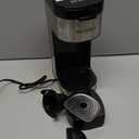 Single Serve One Cup Coffee Maker, for K Cups and Grounds, 3 Brew Styles, 6 to 12 Oz Brew Sizes Coffee Machine with Romvable Drip Tray & Reservoir