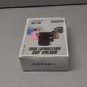 GEARV 2Pack Cup Holder for Bike, Scooter and Wheelchair, Water Bottle Holder for UTV/ATV, Walker, Golf Cart and Beach, Universal Drink Holder Accessories with Net Pocket and Cord Lock (Carbon Fiber)