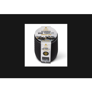 The 12 ounce Studded Wine Tumbler is designed to keep beverages cold. This tumbler is condensation free to keep your surfaces dry and clean