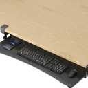 suptek Large Keyboard Tray Under Desk Pull Out with C Clamp Mount, Computer Keyboard & Mouse Tray, 34 (38 Including Clamps) x 11.8 inch Slide-Out Platform Computer Drawer for Typing, Black, DSF1LB