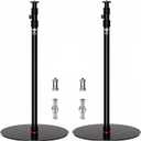 IFOOTAGE RB-A400 Round Base Light Stand Monopod, 79" Tripod Monopod for Cameras, Lights, Webcam, Live Streaming, Vlogging, Payload 22LBS(2 Pack)