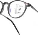 Exquisite Ultra-light Progressive Multifocus Reading Glass Women Blue Light Blocking Multifocal Readers (2.5x, Top is Not 0/Gray)