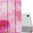 MoKo Case for Galaxy Tab A9+/A9 Plus 11 inch 2023, Slim Stand Protective Smart Cover with Hard PC Translucent Back Shell for Tab A9 Plus Tablet (SM-X210/X216/X218), Auto Wake/Sleep, Coreopsis