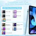 Pencil 2nd Generation for iPad 2018-2024 Released Model 8 Mins Fast Charge Stylus Pen Compatible with iPad Pro 11"/12.9"/M4, iPad Air 3/4/5/M2,iPad mini 7(A17 Pro)/6/5 Gen, iPad 10/9/8/7/6 Blue