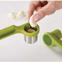 Joseph Joseph Helix Garlic Press Mincer Ergonomic Twist-Action Hand Juicer, Stainless Steel