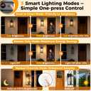 25" Large Motion Sensor Outdoor Wall Lights, Dusk to Dawn Outdoor Lighting, 2 Packs