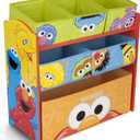 Sesame Street 6 Bin Design and Store Toy Organizer by Delta Children, 24.61”L x 11.81”W x 26.57”H 