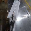 SmartStandard 54 x 96 inch White Sliding MDF Barn Door with 9FT Black Sliding Door Hardware Kit & Handle, Pre-Drilled Ready to Assemble, Waterproof PVC Coating, H-Frame