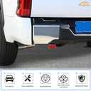 Car Rear Bumper Protector Guard Cover Compatible with Toyota Tundra 2022-2026, Pickup Rear Side Bumper Corner Guard Edge Protection Anti-Collision Corners Patch Trim Covers ABS Exterior Accessories