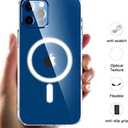 Clear Magnetic Phone Case for iPhone 12 Pro Max 6.7 inch [Non Yellowing] Compatible with MagSafe
