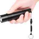 5 x Operitacx 10 Pcs Detachable Nylon Lanyards for Small Electronic Devices Usb Flashlight Tail Rope with Easy-Open Ring and Buckle for Phone Key Holder (Black)