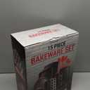 Baking Pan Set, 14 Piece Premium Baking Set, Nonstick Bakeware Sets BPA Free, Baking Nonstick Set, Cake Pan & Red Kitchen Utensils