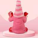 7.1"x5.1" Larger Valentines Day Gnome - Valentine's Day Decor Gifts Pink Resin Gnomes for Home Table Ornaments Sweet Valentines Day Gifts for Him Her