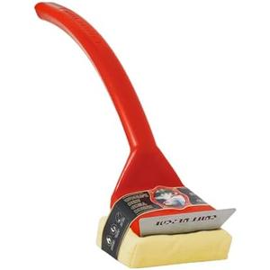 Grill Rescue Griddle Brush –Bristle-Free, Heavy-Duty Griddle Cleaner for Flat Tops & BBQ Griddles | Heat Resistant, Safe for Nonstick Surfaces, Cast Iron & Stainless Steel (Griddle Handle Only, No Scraper)