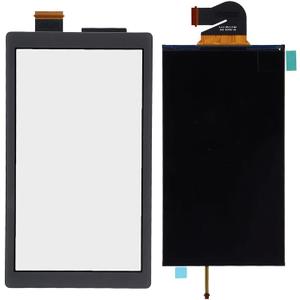 Replacement LCD Screen Display and Digitizer for Lite, for Lite Gamepad Screen Replacement LCD Display Panel Repair Parts (Black)