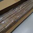 UNISHADES Cordless Bamboo Roman Shades for Windows, Blinds Size (34.5" W ×48" H) Colour (Highfield Teak)