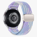 One Click Sport Loop Band Compatible with Samsung Galaxy Watch 7 6 5 4 FE 5 Pro Band 40mm 44mm 45mm；Braided Nylon Strap for Galaxy Watch 6 4 Classic 47mm 43mm 42mm 46mm for Men Women