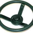 Green Plastic Steering Wheel Swing Set Accessory for Wood Backyard Play Set