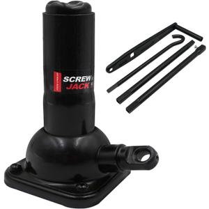 Car Jack 2 Ton (4,000 lb) Capacity Spiral Jack for Pickup Truck, Screw Jacks for Car Lift or Jack Stands, Tire Jack Fit for Ford F150 Truck Chevy Silverado Dodge Ram 1500 (Black), 8.46-19.09