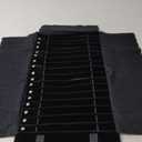 Portable Jewelry Roll Untangled Secure Necklace Travel Storage Bag Displays Holder 16 Chain (Black)