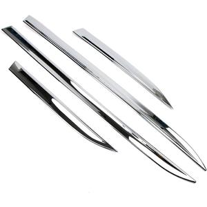 Dreamseek 4Pcs Chrome Body Side Line Molding Trim for Jeep Grand Cherokee 2014 2015 2016 2017 2018 Exterior ABS Door Strip Guard Cover