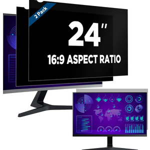 Magicmoon 2-Pack 24 Inch Computer Privacy Screen Filter, Anti-Spy/Glare Protector Film for Widescreen Monitor with 16:9 Aspect Ratio (Width x Height: 531mm x 298mm)