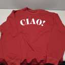 Crewneck Sweater "Ciao", Red, XXL