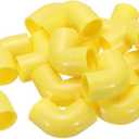 MECCANIXITY PVC Conduit Coupler 90 Degree Elbow Fittings 20mm Yellow Change Direction for Hose Electrical Conduit Pack of 20