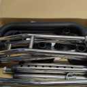 Toilet Safety Rail, 380LB Stainless Steel Toilet Frame with Padded Handles&Paper Holder, Adjustable Detachable Handicap Toilet Rails, Foldable Toilet Support Frame for Elderly