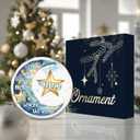 2 x Mom Memorial Ornament 2025  I Love You Past The Moon & Miss You Beyond The Stars  Remembrance Christmas Ornament Keepsake Gift for Loss of Mother