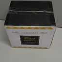 supernal 200pcs Black Dessert Plates with 100pcs Gold Dessert Forks,100pcsElegant Appetizer Salad Plastic Plates, Black Square Cake Plates for Party, Birthday, Wedding, Afternoon Tea Easter