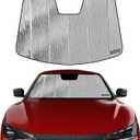 Pigenius Windshield Sunshade for Kia EV6 2022-2025 (GT-Line/Wind/GT), Reversible Silver/Black