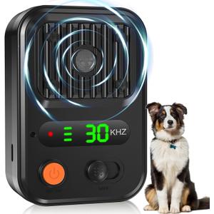 YEOWWW! Anti Barking Device for Dogs, Rechargeable Ultrasonic Dog Control Devices Up to 50 Ft Range with 3 Modes,Silencer Sonic Barking Deterrent Indoor/Outdoor Safe for Dog & People (Black) 3