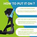 Komzer AFO Drop Foot Brace, Adjustable Ankle Support Orthosis for Stroke Recovery & Daily Mobility, Lightweight Orthotic Device for Men & Women, Fits Inside Shoes (XL, Left)