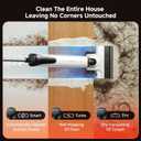 Uwant Wet Dry Vacuum Cleaner 180Lay-Flat Push-in Vacuum Mop All in One with 18000Pa Suction Auto Self-Cleaning Anti Odor Stick Dual-Edge Vacuum Cleaner Set of 1 for Hard Floor/Carpet D100