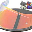 Compatible With Upgrade Agv K1 Visor Replacement K3SV K5 Face Upgrade Shield Tinted Visor Helmet Accessories (Transparent Revo Red)