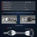 KELOKE CV Axle Shaft Assembly Compatible with Toyota & Lexus