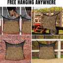 4 PCS Slow Feed Hay Net for Horses, Large Capacity Hay Bags for Horses Goats Sheep Donkey Trailer Full Day Feeding, Easy to Fill and Hang, Black, 35 x 31 Inch