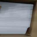 Hoteam 18 Pcs Flat Storage Organizer Bins Letter Size Paper Tray Classroom Storage Plastic Art Trays Classroom Pencil Organizer Baskets for School Office Teacher Book Organization(White)