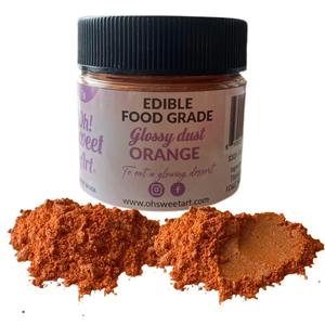 Oh Sweet Art Glossy Luster Dust Edible 7g (0.25oz) Choose your color (Orange)