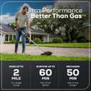 Greenworks 60V 8" Brushless Cordless Edger with 2.0Ah Battery & Charger Tool-Free Depth Adjustment, Lightweight Lawn Edging Tool